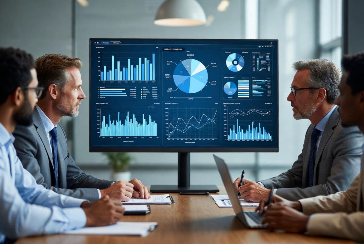 Team van business analisten in overleg