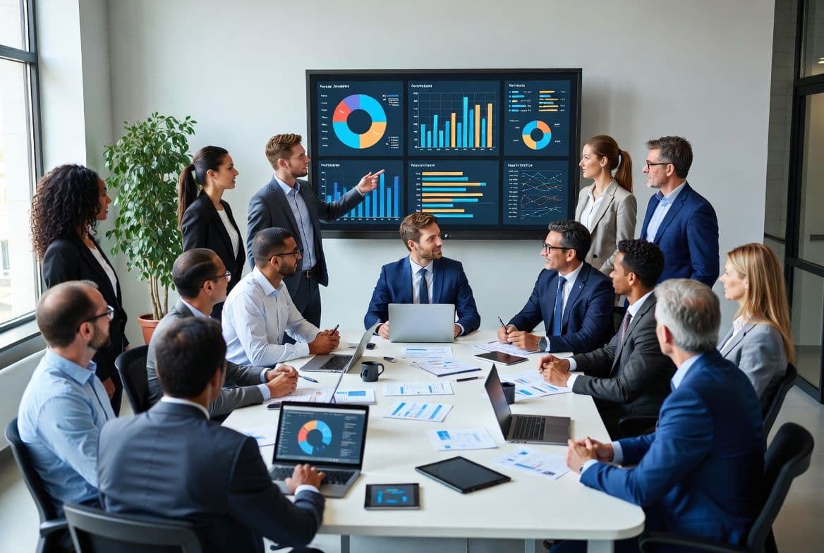 Business analisten community bij presentatie